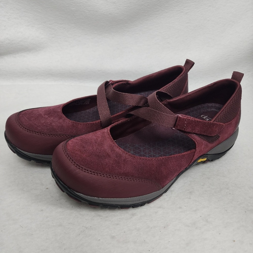 Dansko Primrose Women EU 41 US 10.5 11 Mary Jane Shoes Burgundy Slip Resistant